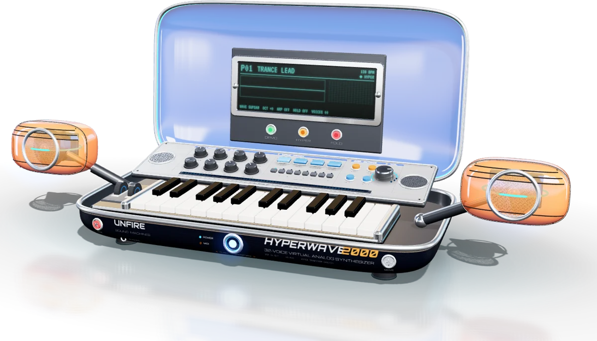 HYPERWAVE 2000, instrumento virtual original abierto