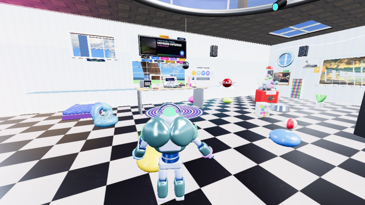 Second genuine gameplay view of the house interior